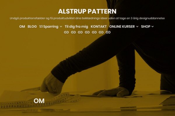 Alstrup Pattern website homepage