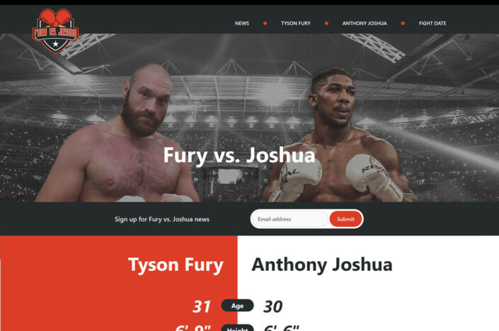 Fury vs Joshua 